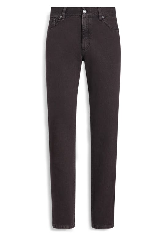 Shop Zegna City Fit Nonstretch Denim Jeans In Castoro
