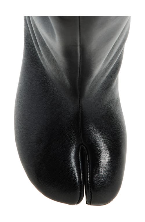 Shop Maison Margiela Drawstring Tabi Bootie In Black