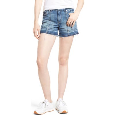 Habitual Crosby Release Hem Denim Shorts, Blue