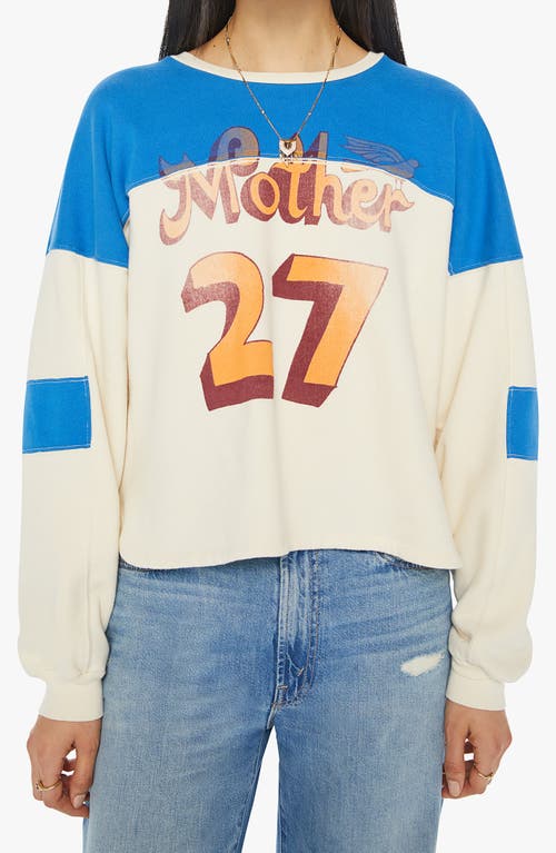 MOTHER MOTHER THE CHAMP COLORBLOCK COTTON GRAPHIC SWEATSHIRT 