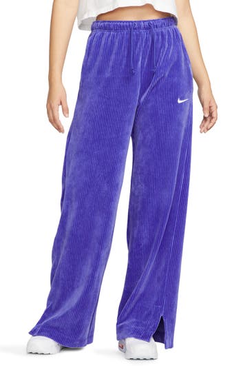 Nike Sportswear Phoenix Fleece Women's High-waisted Wide-leg Sweatpants In Lapis/sail