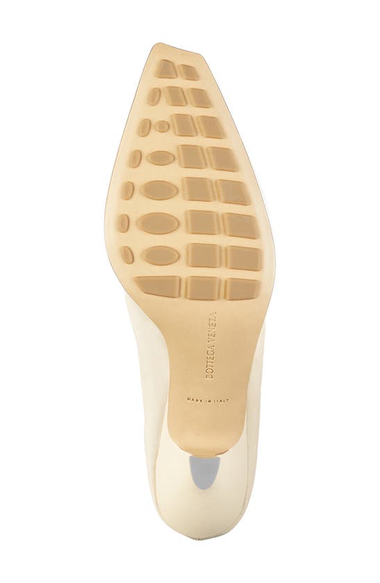 Shop Bottega Veneta Melbourne Chain Strap Pump In Sea Salt