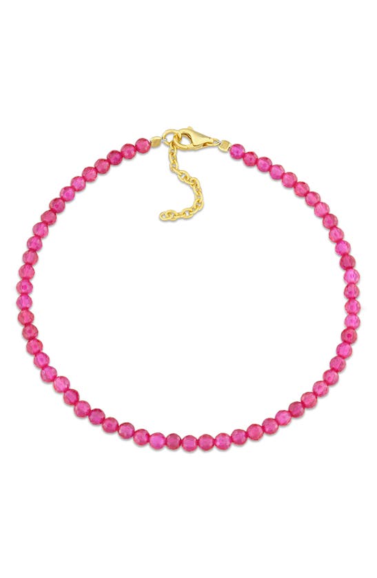 Delmar Beaded Bracelet In Ruby