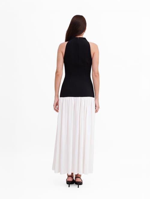 Shop Nanas Nana's Nathalie Maxi Dress In Black & White