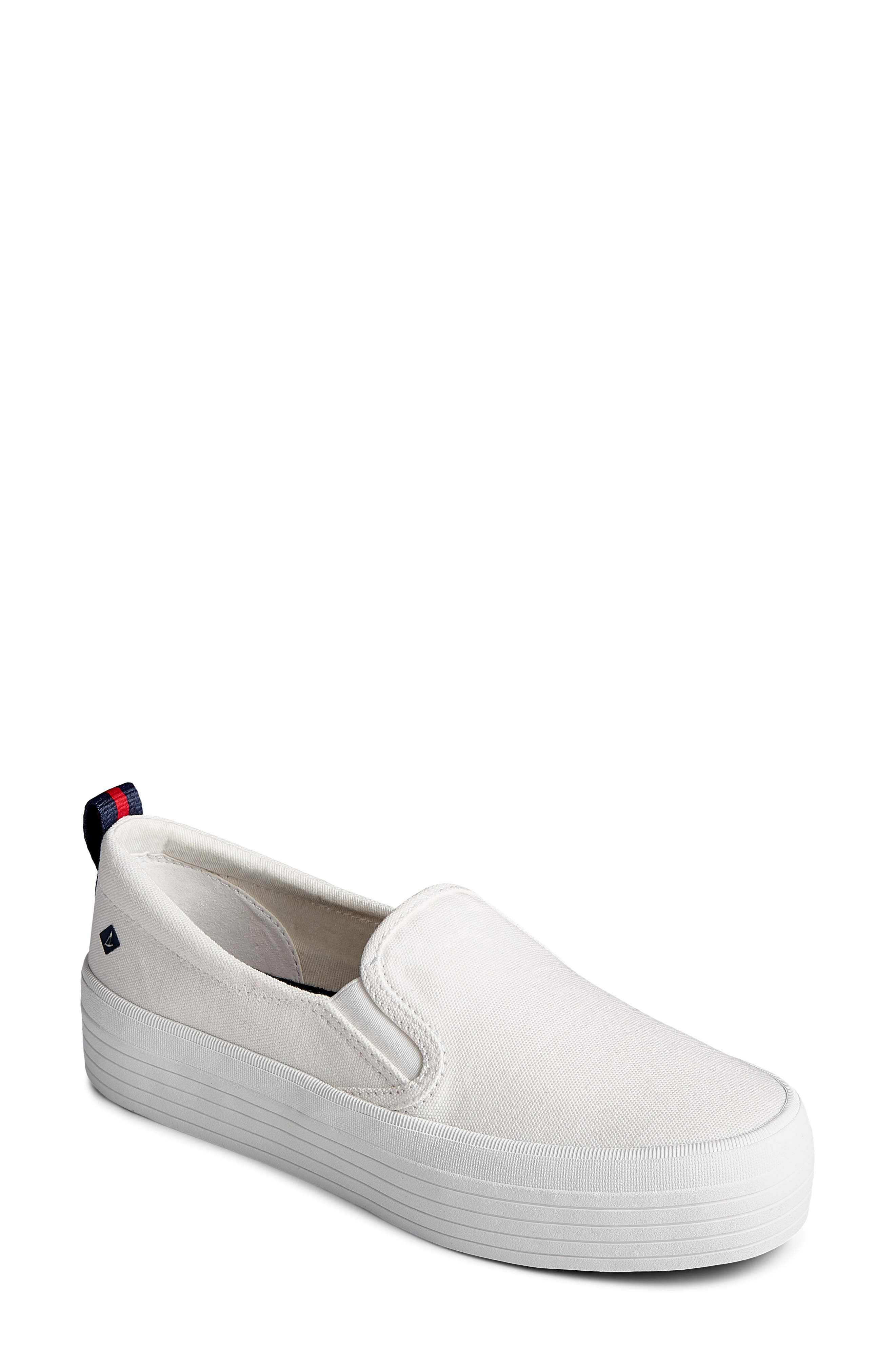 sperry white shoes womens