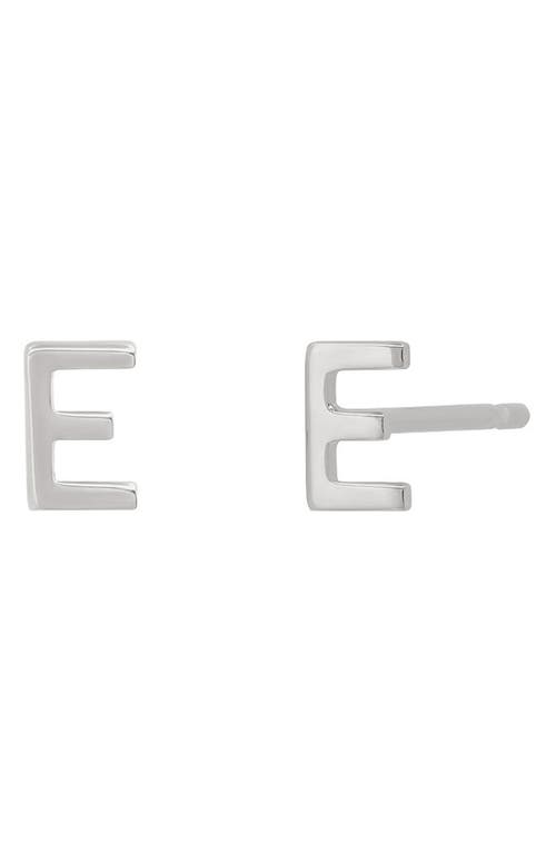 BYCHARI Initial Stud Earrings in 14K Gold-E at Nordstrom