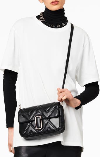 Marc Jacobs The Quilted Leather J Marc Mini Bag in Black. - Yahoo Shopping