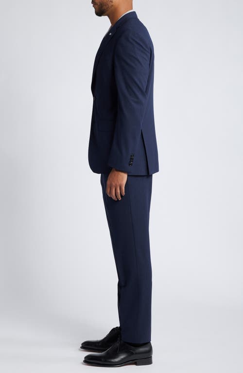 Shop Ted Baker London Jay Navy Microcheck Suit