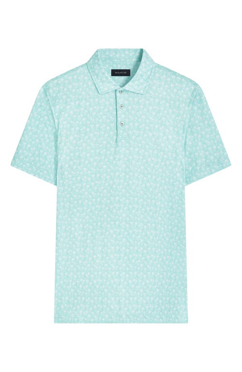 Shop Bugatchi Victor Ooohcotton® Palm Print Polo In Mint