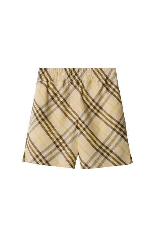 Burberry Drawstring Casual Shorts In Wheat