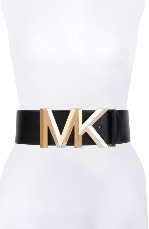 Michael Kors Women's Belt Mk Signature Monogram Logo Reversible Belts (2X,  Brown Reversible) at  Women's Clothing store
