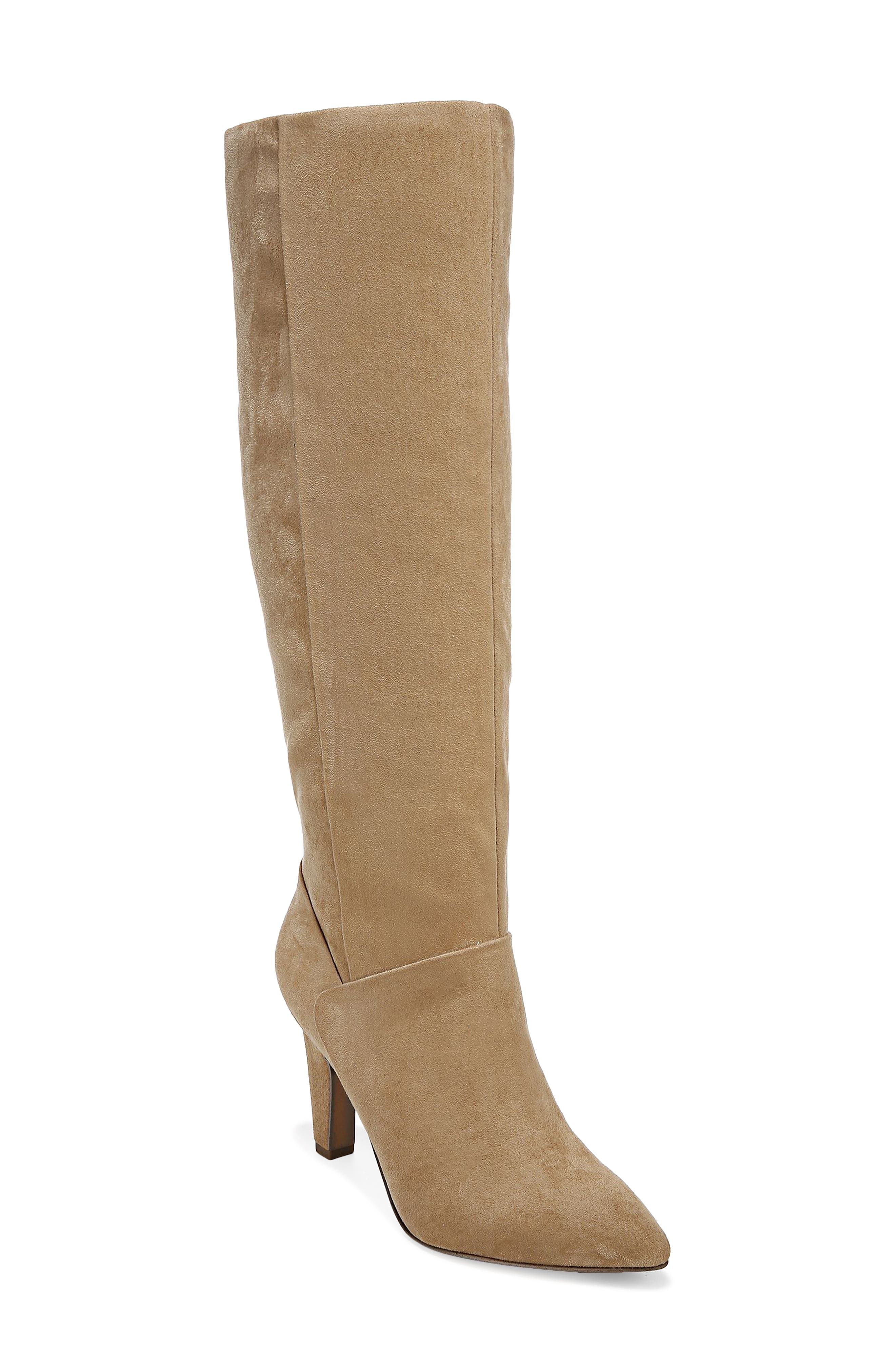 franco sarto knee high suede boots