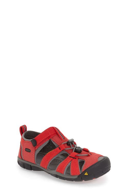 KEEN Seacamp II CNX Water Friendly Sandal Racing Red/Gargoyle at Nordstrom, M