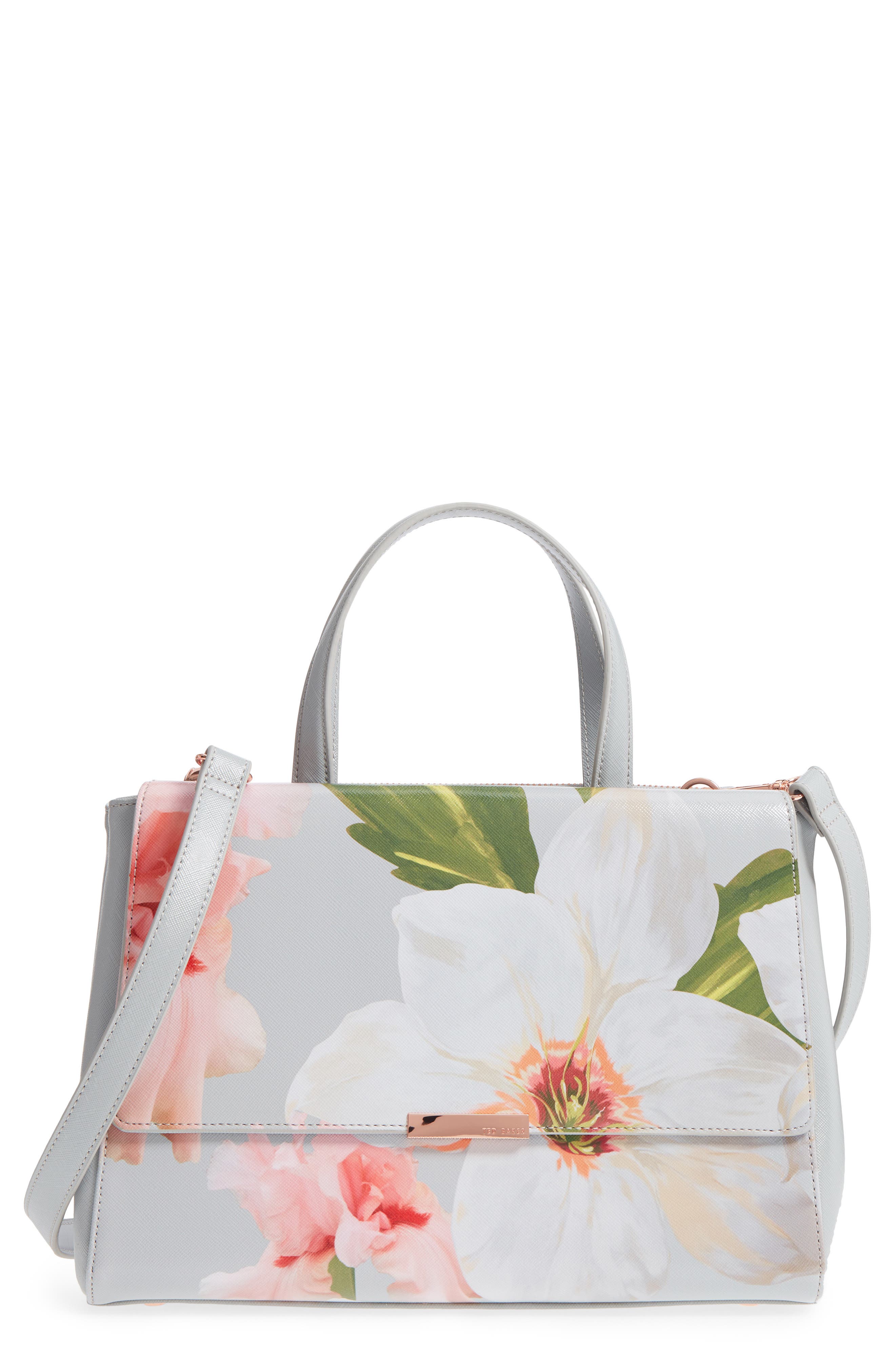 Ted Baker London Peobe Chatsworth Bloom Faux Leather Satchel Nordstrom