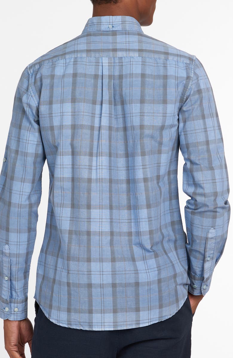 Barbour Tailored Fit Tartan Button-Down Shirt, Alternate, color,