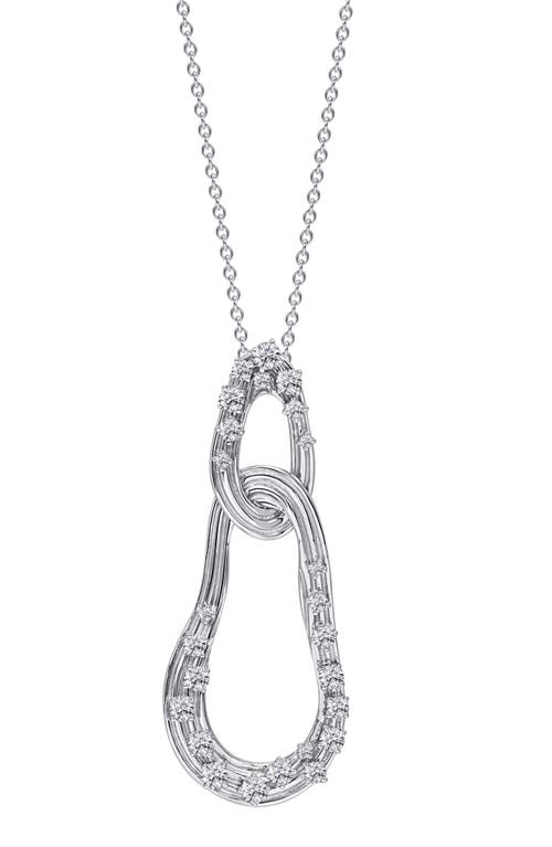 Hueb Bahaia 18K White Gold Diamond Pendant Necklace at Nordstrom, Size 16