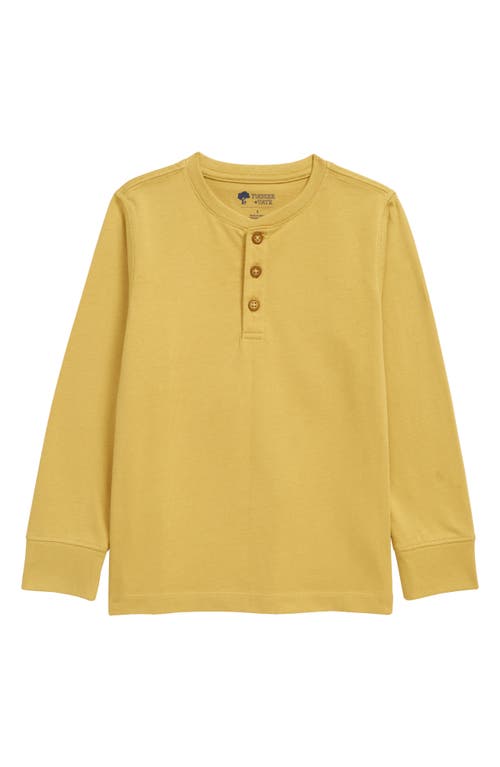 Tucker + Tate Kids' Long Sleeve Henley T-Shirt in Olive Luxe
