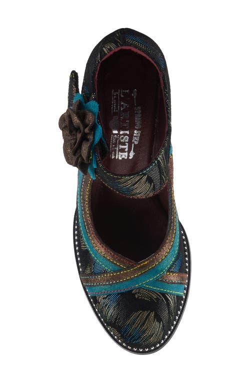 Shop L'artiste By Spring Step Beverlyhills Ankle Strap Pump In Teal Multi