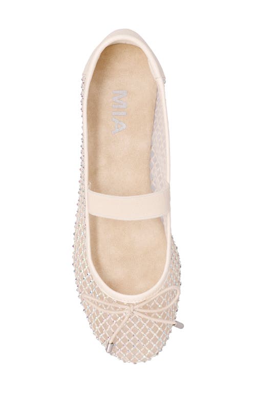 Mia Unica Mary Jane Flat In Bone