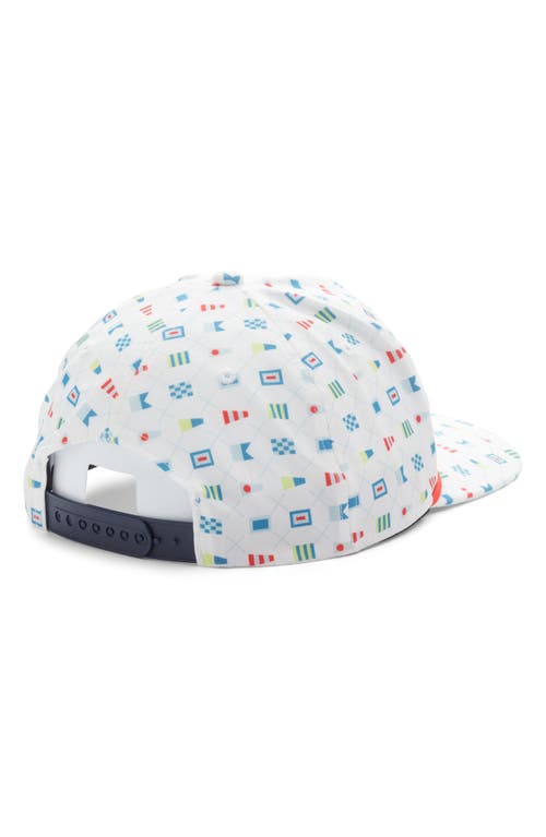 Shop Swannies Skipper Semaphore Adjustable Baseball Cap In White