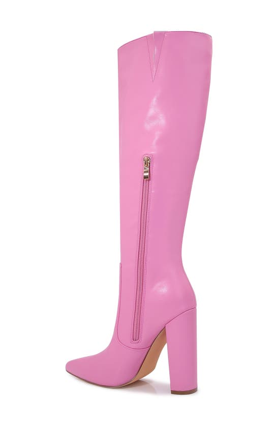 Shop Berness Lovina Knee High Boot In Pink