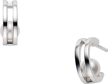 Mikimoto pearl 2025 hoop earrings