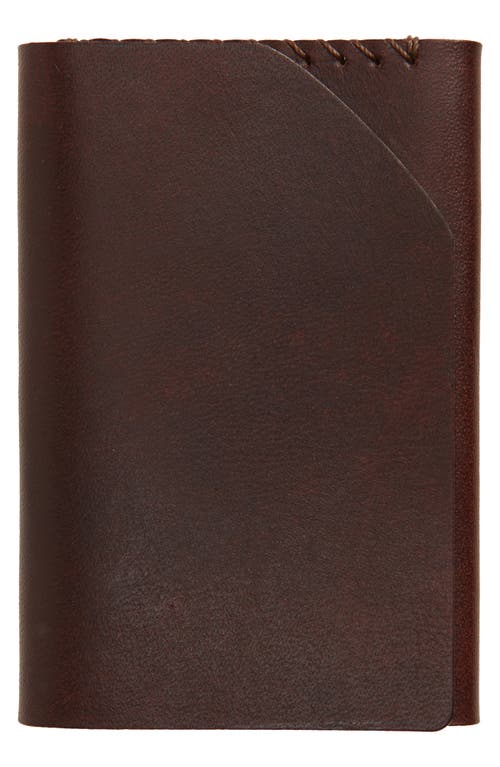 Ezra Arthur Cash Fold Deluxe Leather Wallet in Malbec