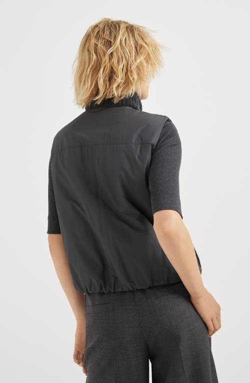 Shop Brunello Cucinelli Outerwear Vest In Lignite Grey