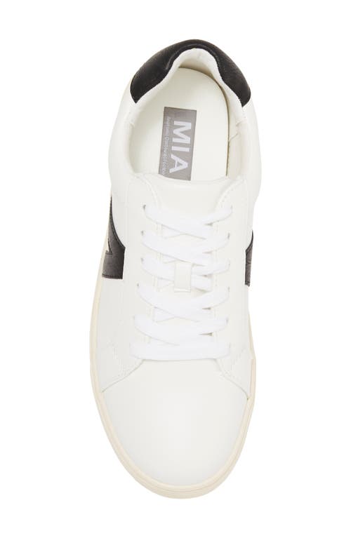 Shop Mia Italia Low Top Sneaker In White/black