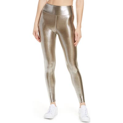 Heroine Sport Metallic High Waist Leggings, Pink