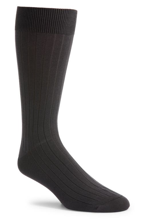 Pembrey Solid Dress Socks in Charcoal