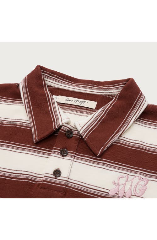 HONOR THE GIFT HONOR THE GIFT STRIPE COTTON POLO 