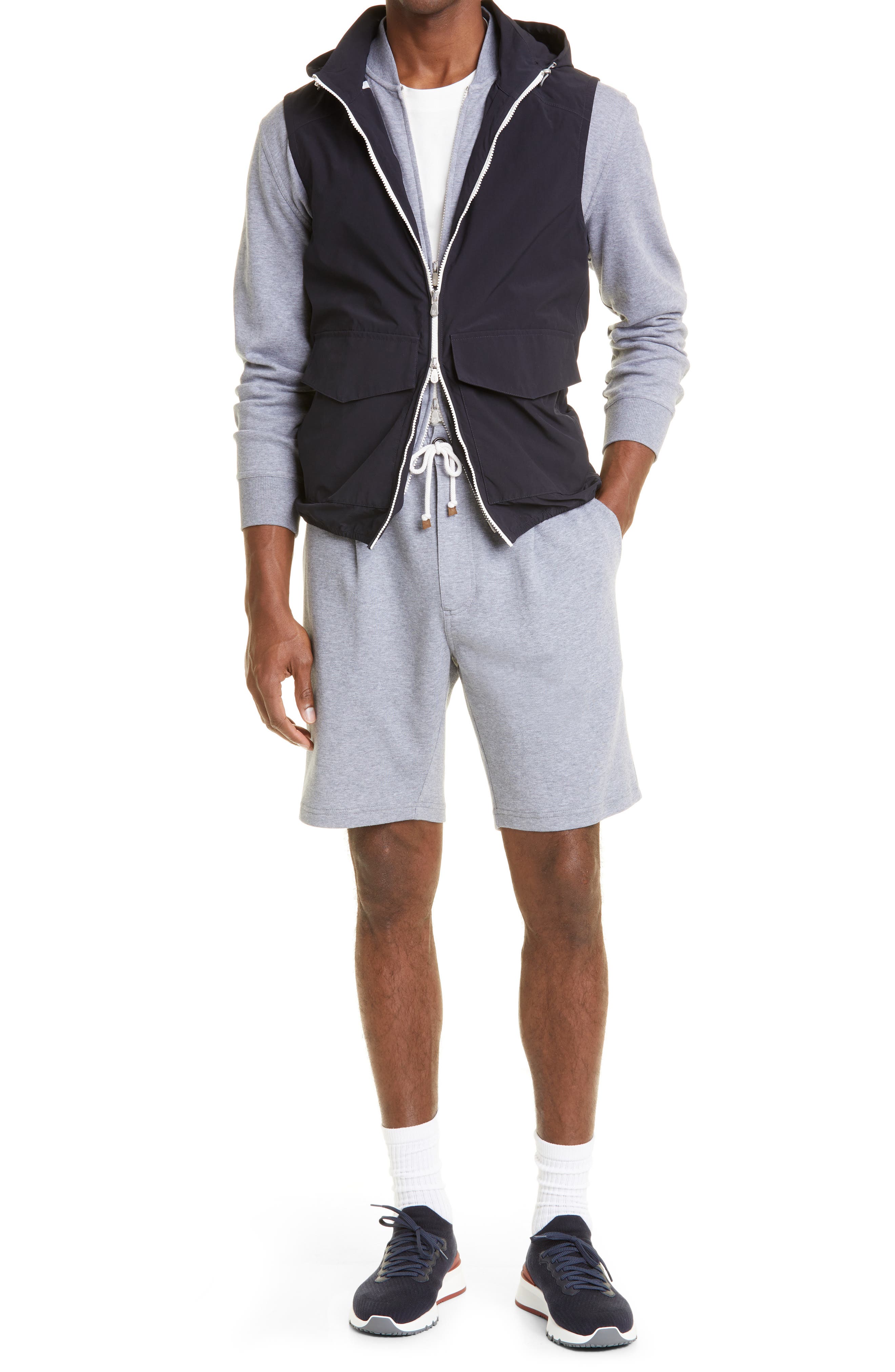 cotton knit bermuda shorts