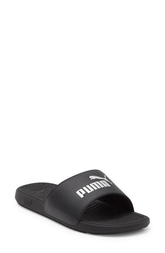 Puma Cool Cat 2.0 Lux Slide Sandal 9men) In  Black- Silver