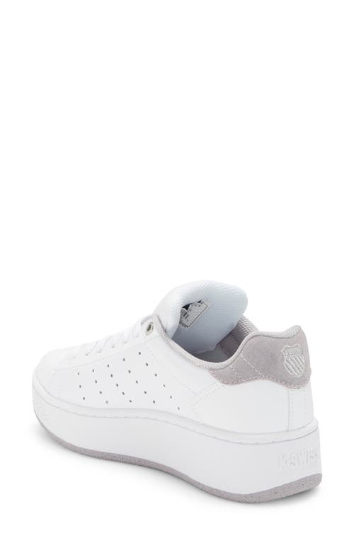 Shop K-swiss Classic Pf Platform Sneaker In White/raindrops