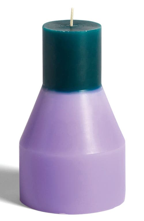 HAY Colorblock Pillar Candle in Lavender at Nordstrom, Size Small