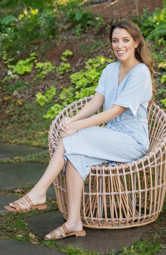 Antelope Adalyn Slide Sandal In Taupe Leather