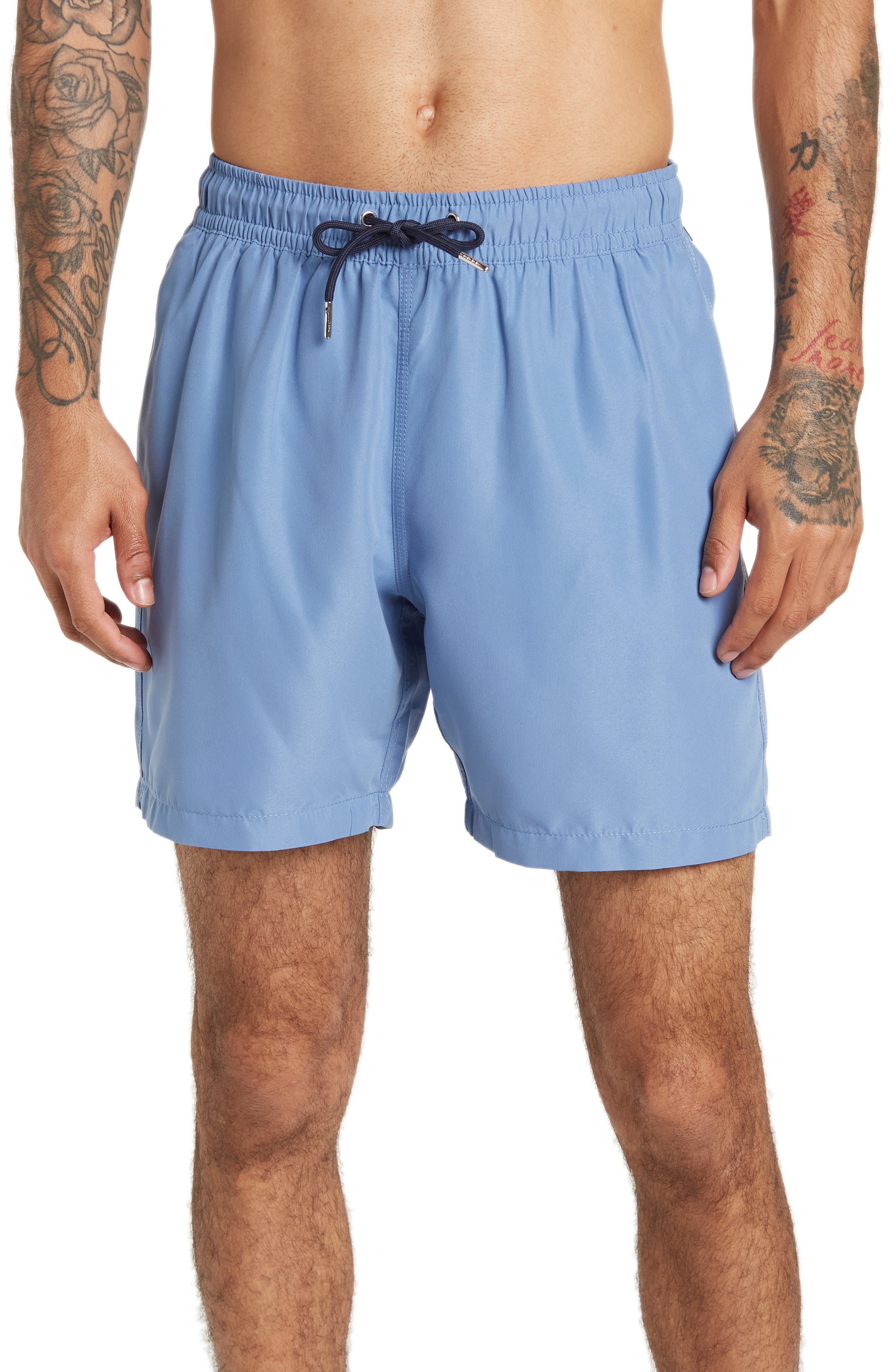 slate and stone swim trunks