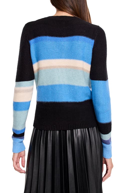 Shop Nic + Zoe Nic+zoe Mid Day Mix Cardigan In Blue Multi