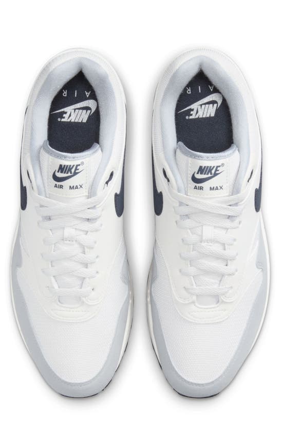 Shop Nike Air Max 1 Sneaker In Football Grey/ Lilac/ Blue
