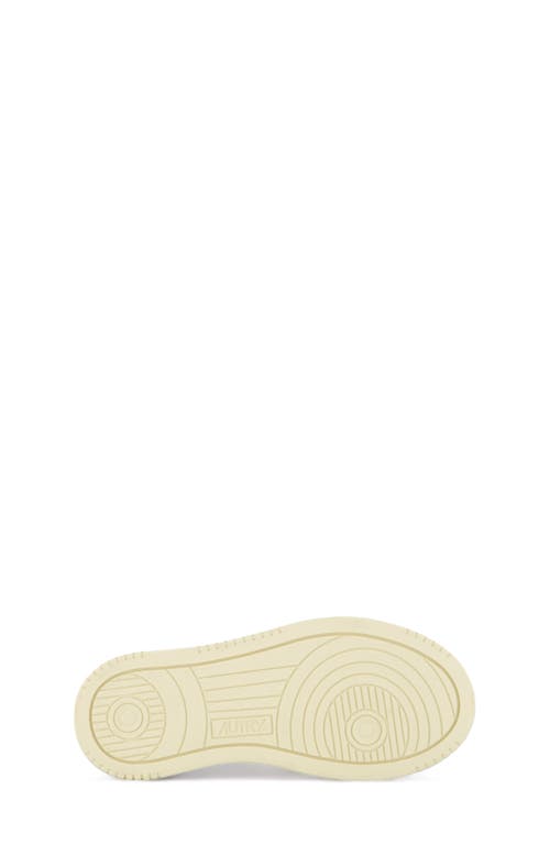 Autry Kids' Medalist Low Sneaker In Four White/white