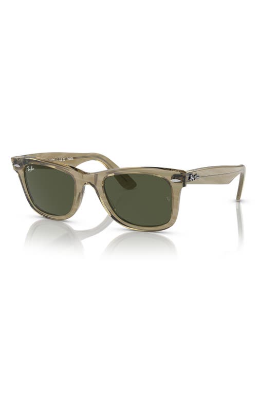 Ray Ban Original Wayfarer Square-frame Sunglasses In Grey/green