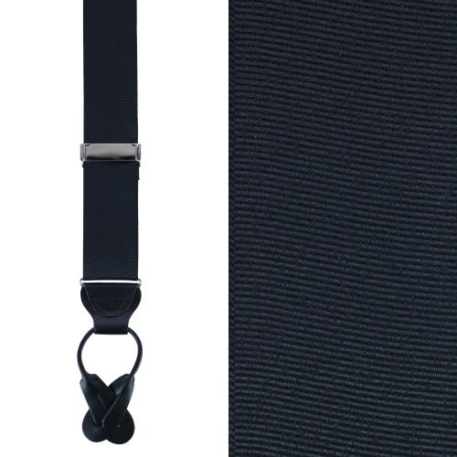 Shop Trafalgar Big & Tall Phoenix 38mm Grosgrain Non Stretch Ribbon Button End Suspenders In Black