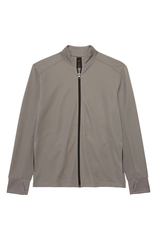 Zella Kids' To Go Full-zip Track Jacket In Grey December