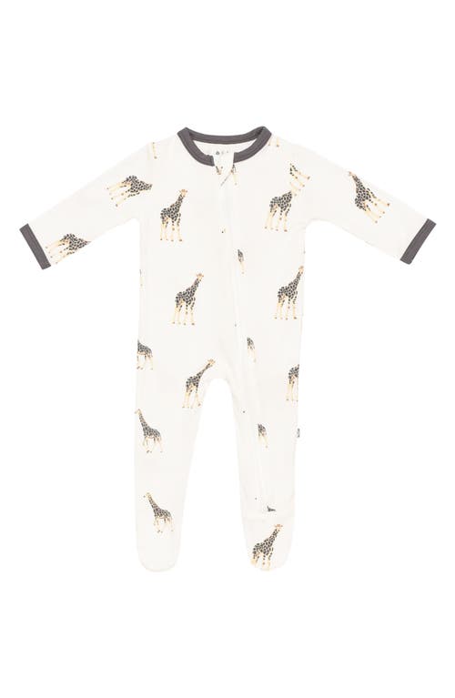 KYTE BABY KYTE BABY PRINT ZIP-UP FOOTIE 