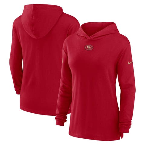 Nike Women's Nike Scarlet San Francisco 49ers Performance Pullover Hoodie