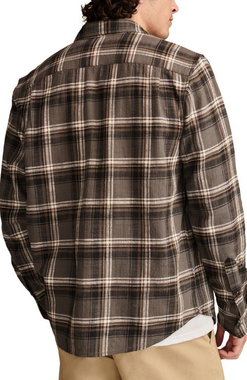 Lucky Brand Plaid Big Slub Twill Button-up Shirt In Black Multi
