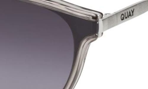 Shop Quay Getaway 44mm Gradient Square Sunglasses In Grey/smoke