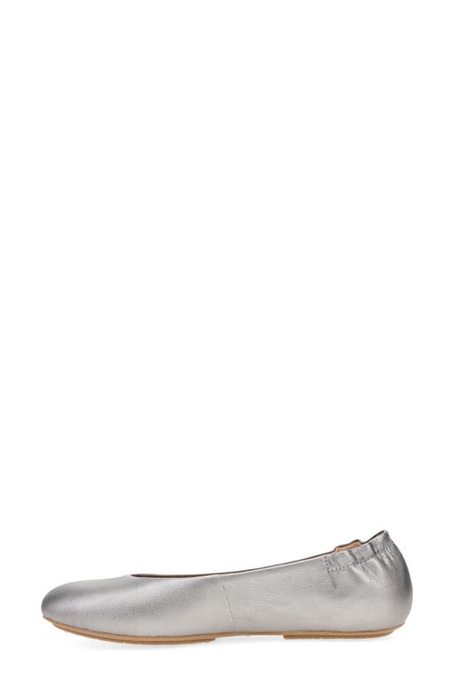 Dansko Mollie Ballet Flat In Pewter Metallic