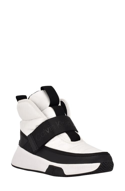 Calvin Klein Mabon High Top Sneaker in White 